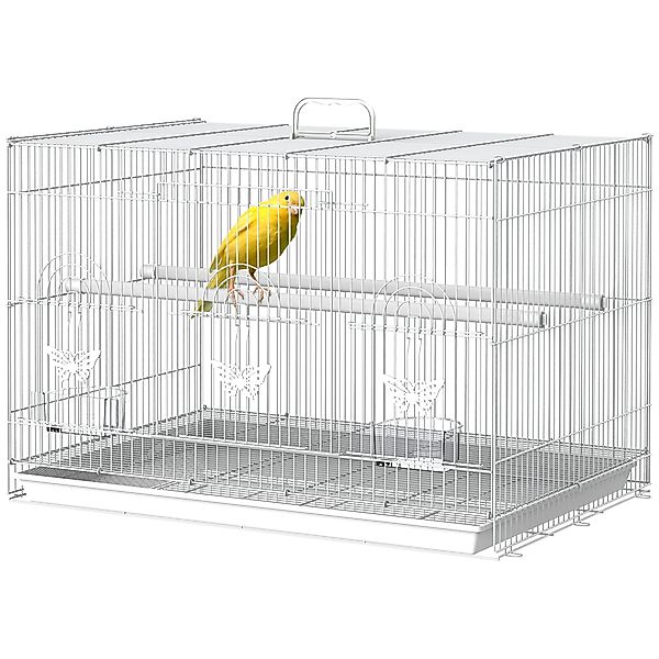 PawHut Vogelkäfig für kleine Vögel 60 cm x 41 cm x 41 cm, geräumig & mit Zu günstig online kaufen