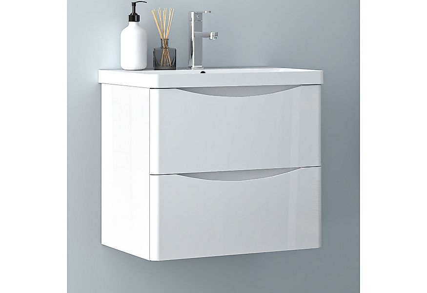 Aica Sanitär Waschtisch Unterschrank Waschbecken MDF Badmöbel Waschbeckenun günstig online kaufen