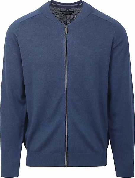 CASAMODA Strickjacke Casamoda Herren Strickjacke Baumwolle - blau L (1-tlg) günstig online kaufen