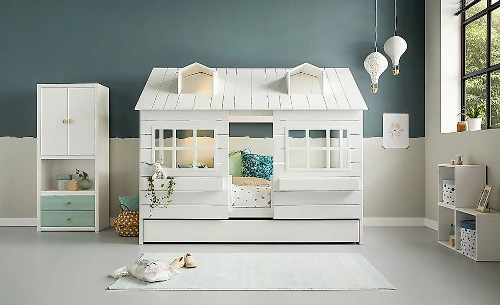 Lifetime Hausbett  Lake House ¦ weiß ¦ Maße (cm): B: 211 H: 177 T: 114.0 Be günstig online kaufen