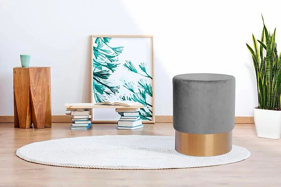 Kayoom Hocker "Nano 110, Hocker in stilvollem Design, runde Form, mit Fuß a günstig online kaufen