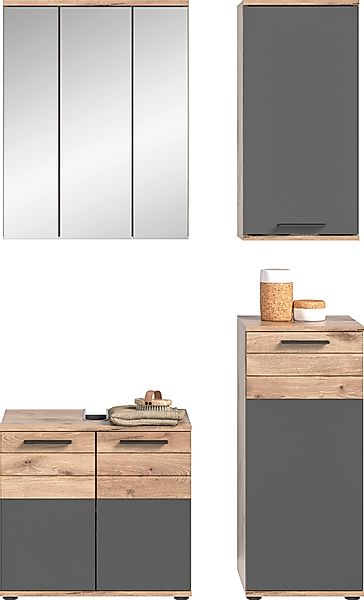 INOSIGN Badmöbel-Set »Riga, 4 teilig, bestehend aus:«, (Set, 4 St.), Waschb günstig online kaufen