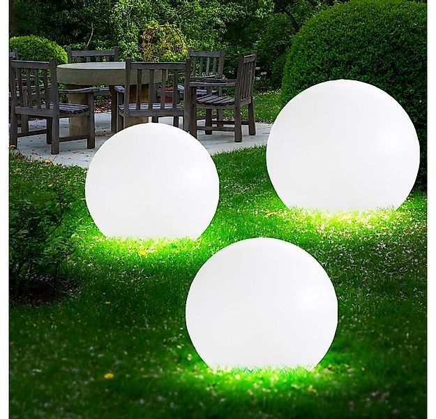 etc-shop LED Gartenleuchte, LED-Leuchtmittel fest verbaut, Warmweiß, 3er Se günstig online kaufen