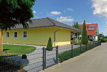 Alberts Doppelstabmattenzaun Grundset, (Set), Höhe: 80-160 günstig online kaufen