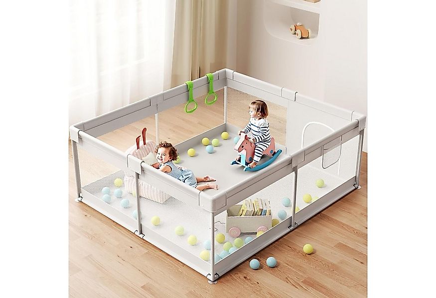 MC Star Laufstall 175x150cm - Großes Laufgitter Baby, XXL Sicherheitsspielp günstig online kaufen