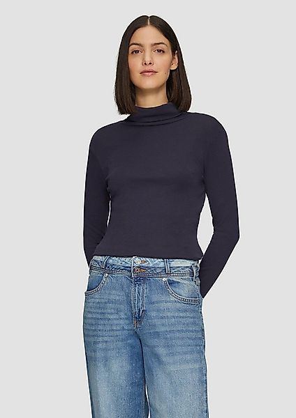 s.Oliver Langarmshirt T-Shirt Elastisches Langarmshirt mit Rollkragen günstig online kaufen