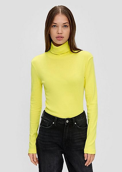 QS Langarmshirt T-Shirt Longsleeve mit Rollkragen günstig online kaufen
