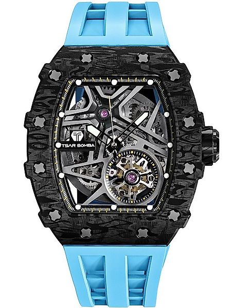 Tsar Bomba Automatikuhr Tsar Bomba TB8209CF-04 Herrenuhr Elementar Carbonfa günstig online kaufen