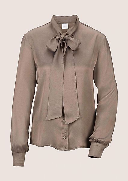 MADELEINE Langarmbluse "Bluse Satinbluse mit Schluppe" günstig online kaufen