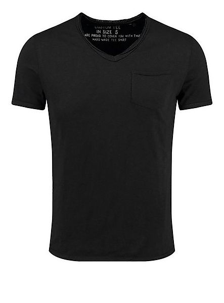 Key Largo T-Shirt Water vintage Look uni Basic MT00780 V-Ausschnitt unifarb günstig online kaufen