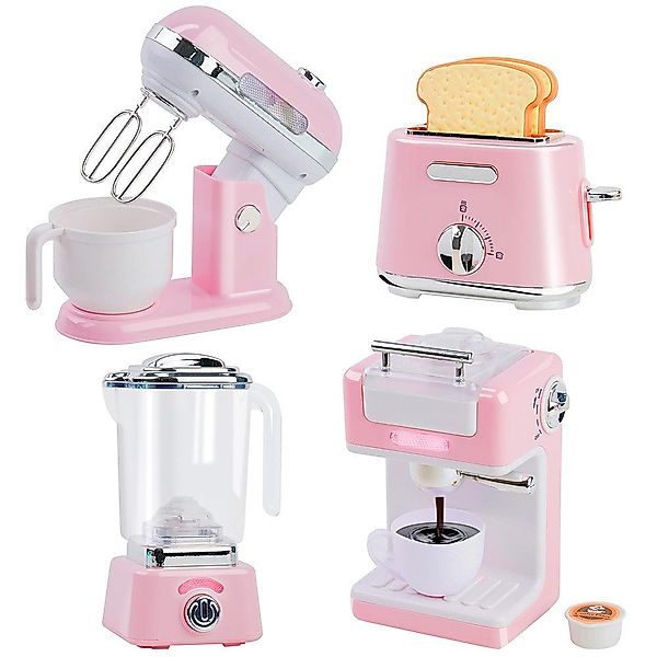 CLTYQ Kinder-Küchenset Spielküchengeräte-Set mit Kaffeekocher, Toaster, günstig online kaufen