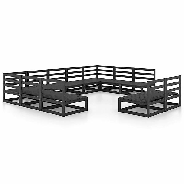 vidaXL 11-tlg Garten-Lounge-Set Massivholz Kiefer Modell 17 günstig online kaufen