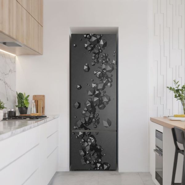 Tulup Möbelfolie Schwarz Selbstklebend Tür Kühlschrank günstig online kaufen