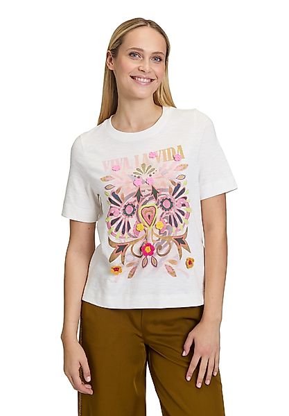 Cartoon Kurzarmshirt Cartoon Damen Printshirt mit günstig online kaufen