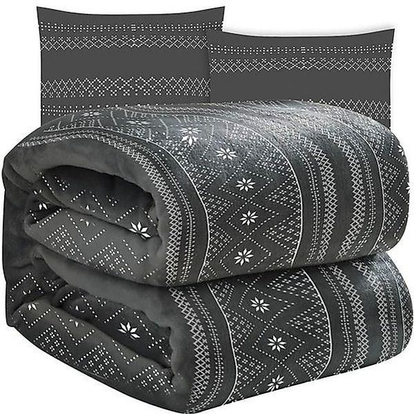 Ruhhy Bettdecke + Kopfkissen Kuscheldecke Kissenbezug günstig online kaufen