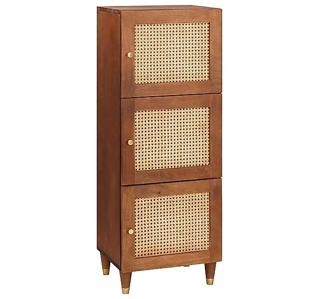 vidaXL Sideboard Hohes brett Braun 40 x 33,5 x 110 cm Massivholz (1 St) günstig online kaufen