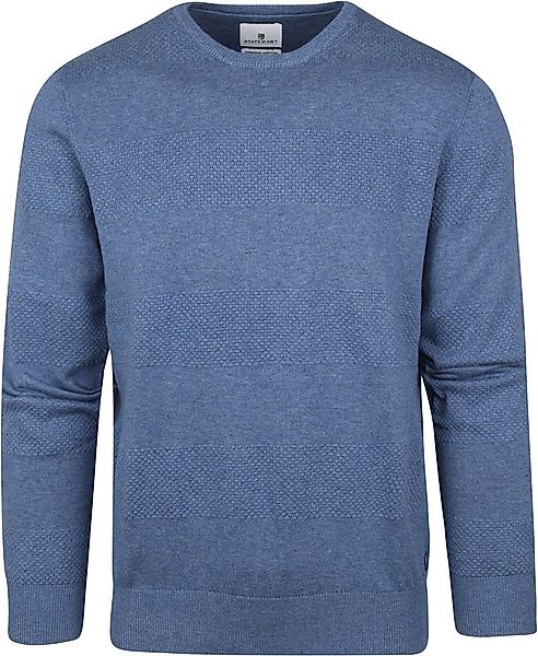 State Of Art Pullover Melange Blau - Größe XXL günstig online kaufen