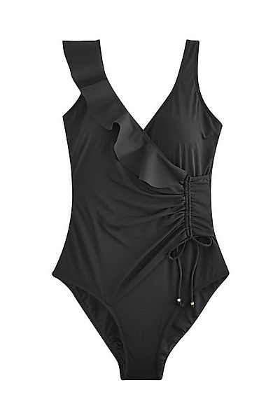 Next Badeanzug Shaping-Badeanzug im Wickeldesign mit Rüschen (1-St) günstig online kaufen