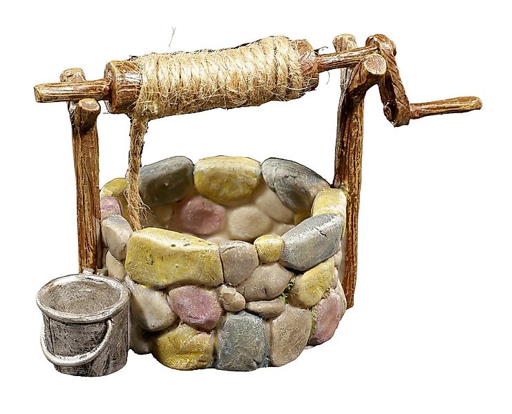 Figuren Shop GmbH Gartenfigur Kleiner Elfen Wunschbrunnen - Wishing Well - günstig online kaufen