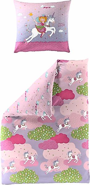Prinzessin Lillifee Kinderbettwäsche "Einhorn" 2 Stk. tlg. Renforce, 100 % günstig online kaufen
