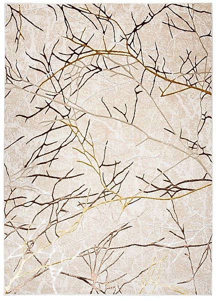 Tapiso Designteppich GOLDEN, rechteckig, Höhe: 16 mm, Wohnzimmer, Schlafzim günstig online kaufen