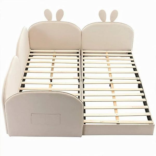 XDeer Polsterbett Polsterbett Kaninchen Kopfteil Kinderbett Doppelbett, 2 E günstig online kaufen