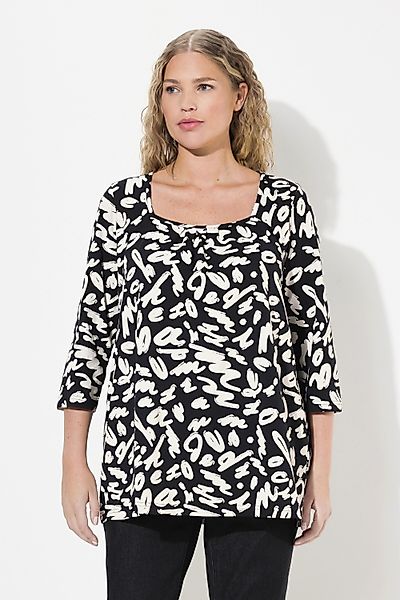 Ulla Popken T-Shirt Shirt A-Linie Zierfalten günstig online kaufen