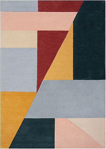 FLAIR RUGS Wollteppich "Alwyn" rechteckig 10 mm Höhe Geometrisch günstig online kaufen