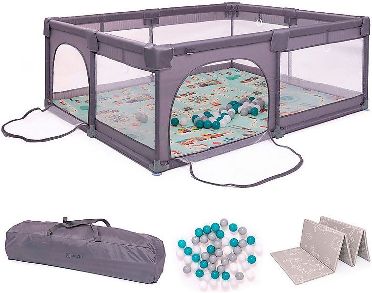 BabyGo Laufstall Bällebad, Playpark 2, inkl. 48 Spielbälle und Spielmatratz günstig online kaufen