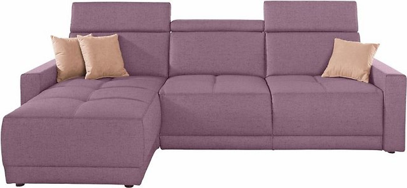 DOMO collection Ecksofa "Ava mit moderner Sitzheftung & toller Doppelnaht, günstig online kaufen