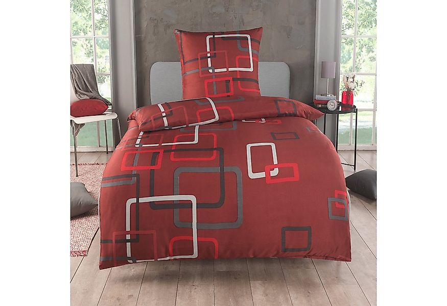 Kuscheli Bettwäsche 200x200 + 2x 80x80 cm atmungsaktiver Bettbezug, moderne günstig online kaufen