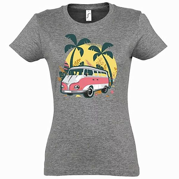 Youth Designz T-Shirt Camping Van Urlaub Damen Shirt mit trendigem Frontpri günstig online kaufen