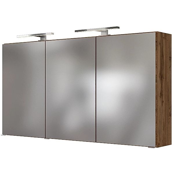 Held Möbel 3D-Spiegelschrank Verona 120 cm Wotaneiche günstig online kaufen