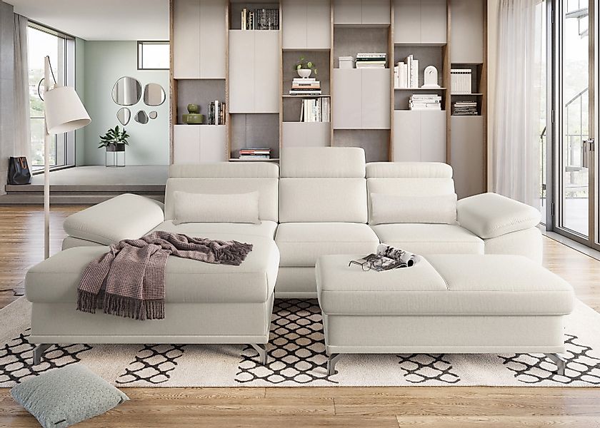 sit&more Ecksofa Cabrio L-Form, mit Sitztiefenverstellung, günstig online kaufen
