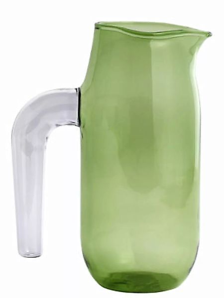 Karaffe Jug Large glas grün / Ø 10 x H 20,5 cm - Hay - Grün günstig online kaufen