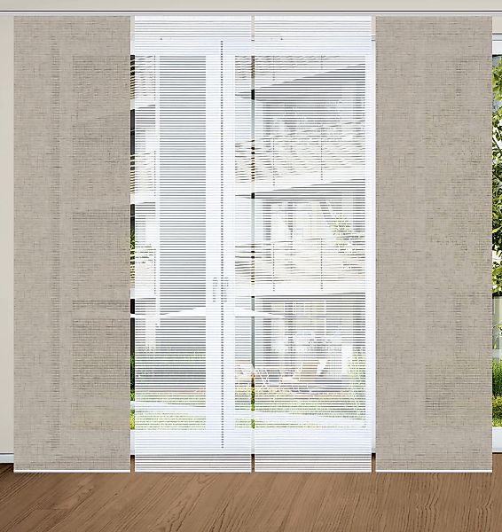 HOME in green Schiebegardine "ESTRA" Paneelwagen 4 Stk. tlg. SET DIGITALDRU günstig online kaufen