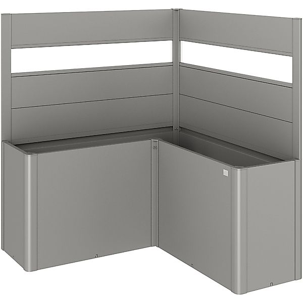 Biohort Sichtschutz Belvedere L-Form 2 Stk. m. Acrylglas Gr. L150 Quarzgr.- günstig online kaufen