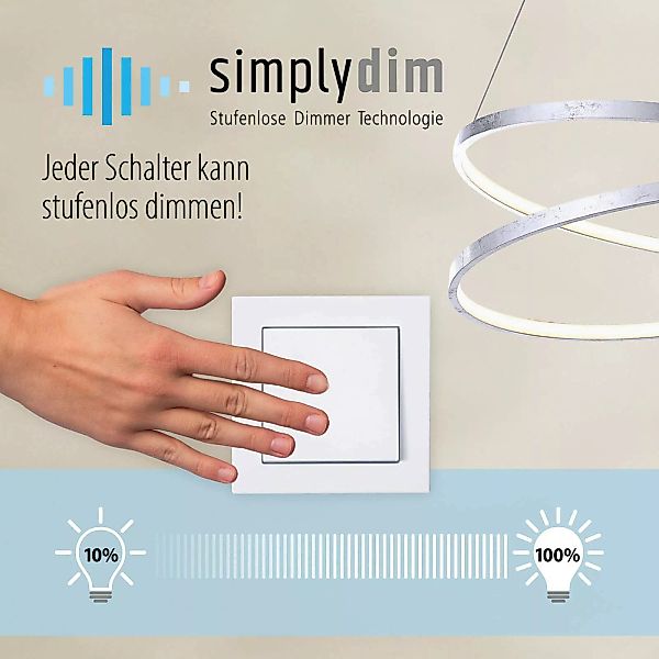 LED-Deckenleuchte Ivanka, drei Ringe, stahl günstig online kaufen