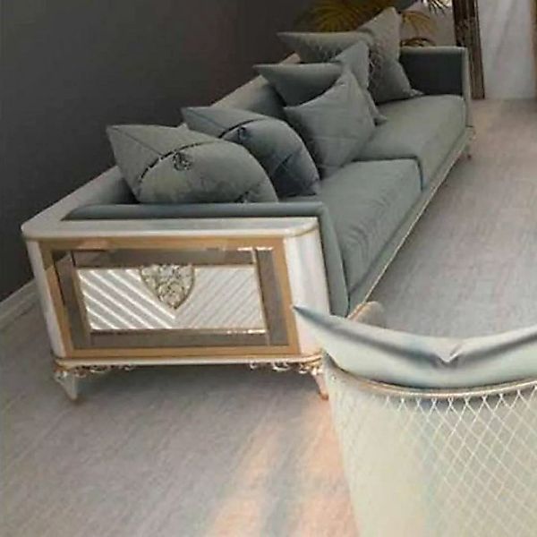 JVmoebel Sofa Chesterfield Barock Rokoko Dreisitzer Sofa 3 Sitzer Luxus Sto günstig online kaufen