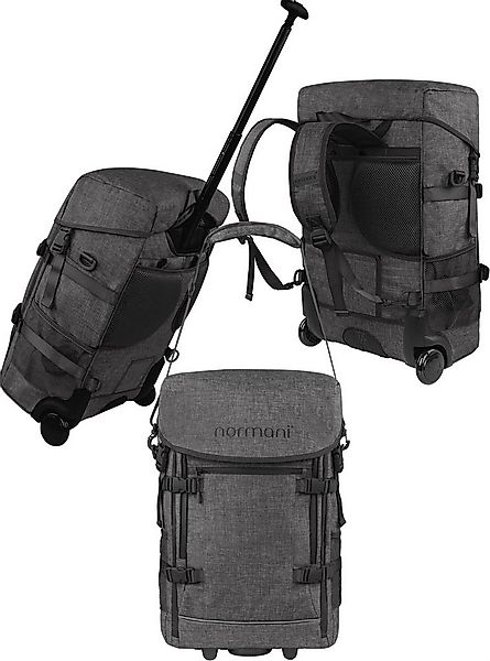 normani Reisetasche Rucksack mit Trolleyfuktion und kleinem Rucksack, Troll günstig online kaufen