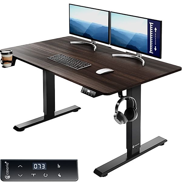 Casaria Schreibtisch, Elektrisch LCD- Display 73-118cm günstig online kaufen