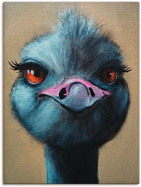 Artland Wandbild "Das zwinkern lerne ich auch noch", Vögel, (1 St.), als Le günstig online kaufen