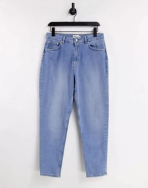 NA-KD – Mom-Jeans aus Bio-Baumwolle in Hellblau günstig online kaufen