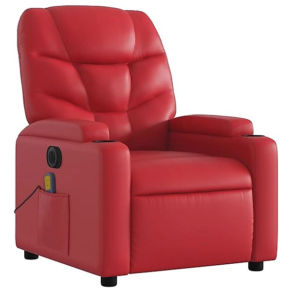 vidaXL Sessel Massagesessel Elektrisch Rot Kunstleder günstig online kaufen