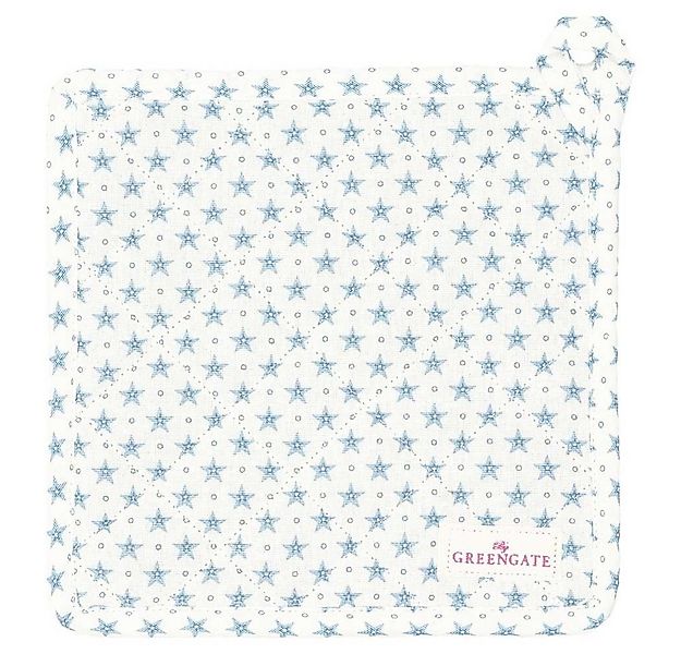 Greengate Topflappen Greengate Topflappen LUMI STAR DUSTY BLUE Blau Sterne günstig online kaufen