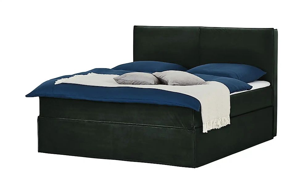 Boxi Boxspringbett 160 x 200 cm mit trendigem Keder Boxi Urban ¦ grün ¦ Maß günstig online kaufen