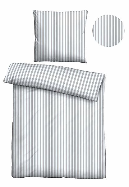 Castell - Markenbettwäsche Bettwäsche "0070731" 2 Stk. bügelfrei, 100 % Bau günstig online kaufen