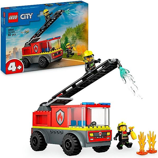 LEGO® Feuerwehrleiterfahrzeug (60463), LEGO City Konstruktionsspielsteine, günstig online kaufen