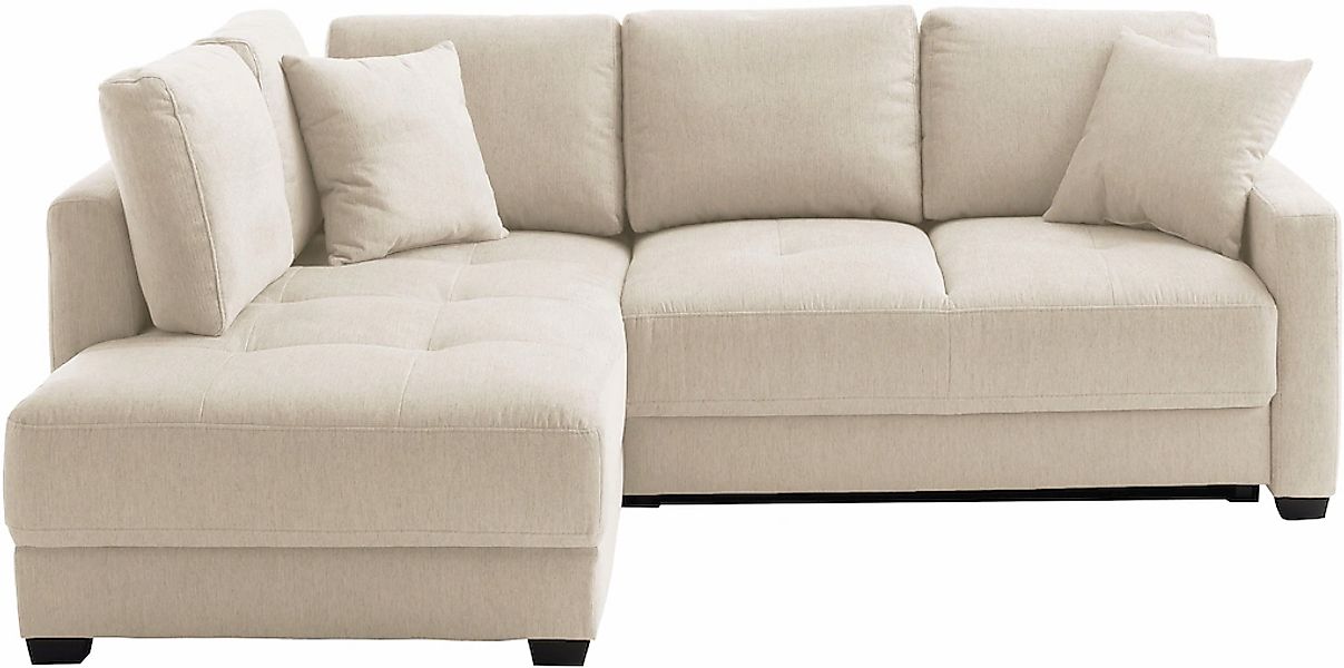 Mr. Couch Ecksofa "Pierre, L-Form mit BoxSpring" Mit Boxpring-Taschenfederk günstig online kaufen