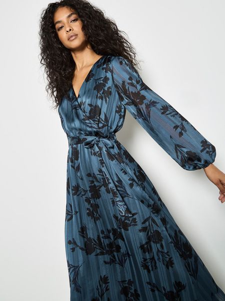 Apricot Midikleid Satinkkleid (2-tlg., Stoffgürtel) in günstig online kaufen